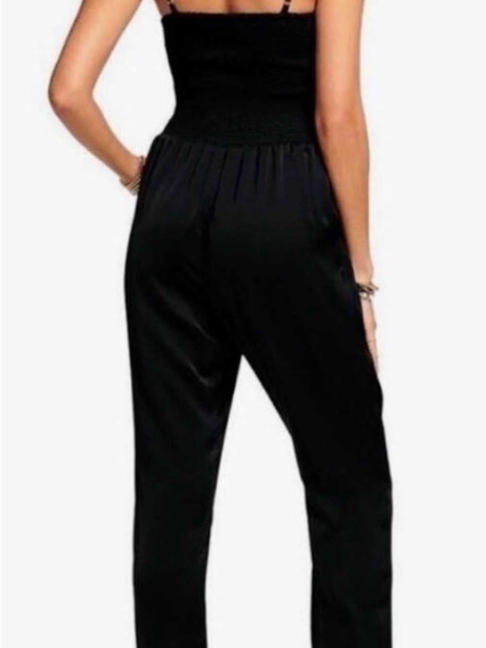 Ramy Brook Black Front Tie Cut Out Jumpsuit Size XXL - Picture 4 of 12